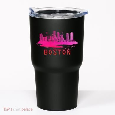 Modern Boston Cityscape Boston Massachusetts Skyline Tumbler
