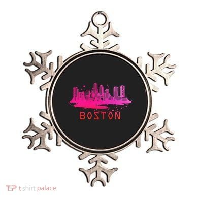 Modern Boston Cityscape Boston Massachusetts Skyline Ornament