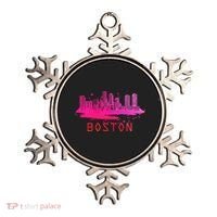 Modern Boston Cityscape Boston Massachusetts Skyline Ornament thumb 0