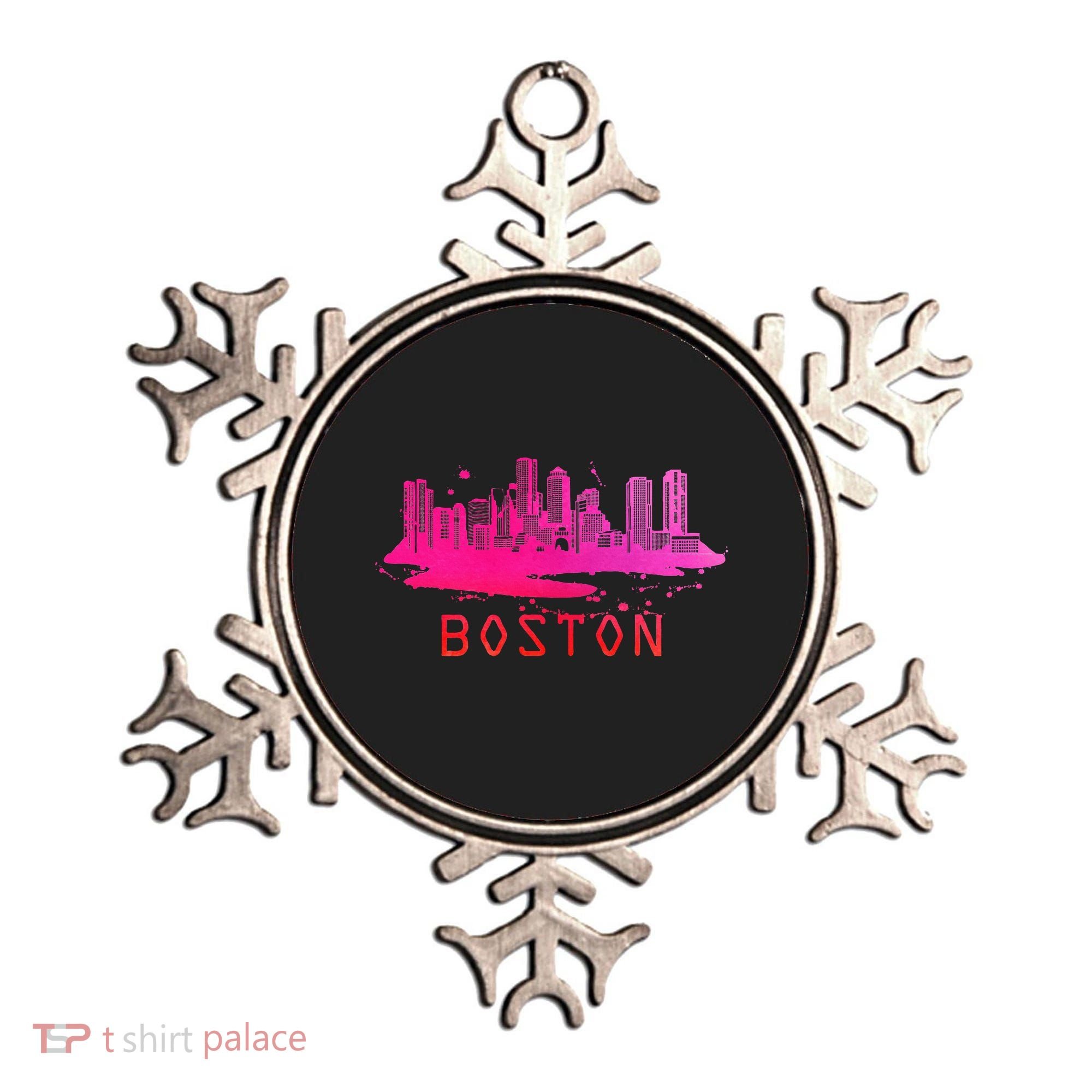 Modern Boston Cityscape Boston Massachusetts Skyline Ornament