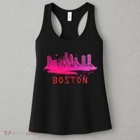 Modern Boston Cityscape Boston Massachusetts Skyline Women's Tank Top thumb 3