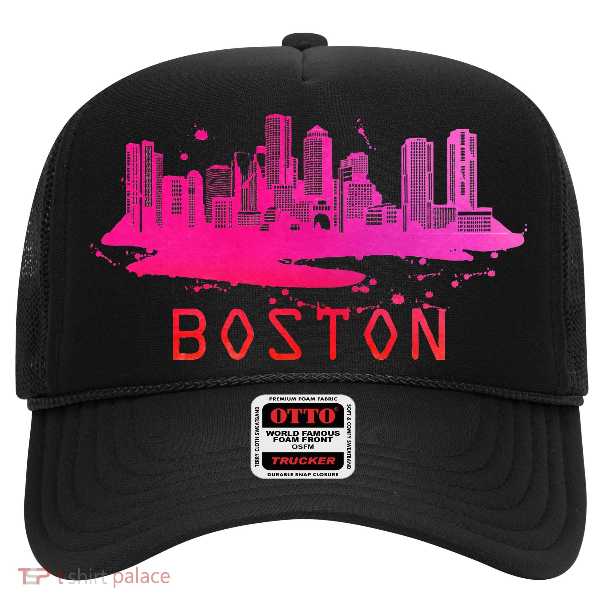 Modern Boston Cityscape Boston Massachusetts Skyline Hat