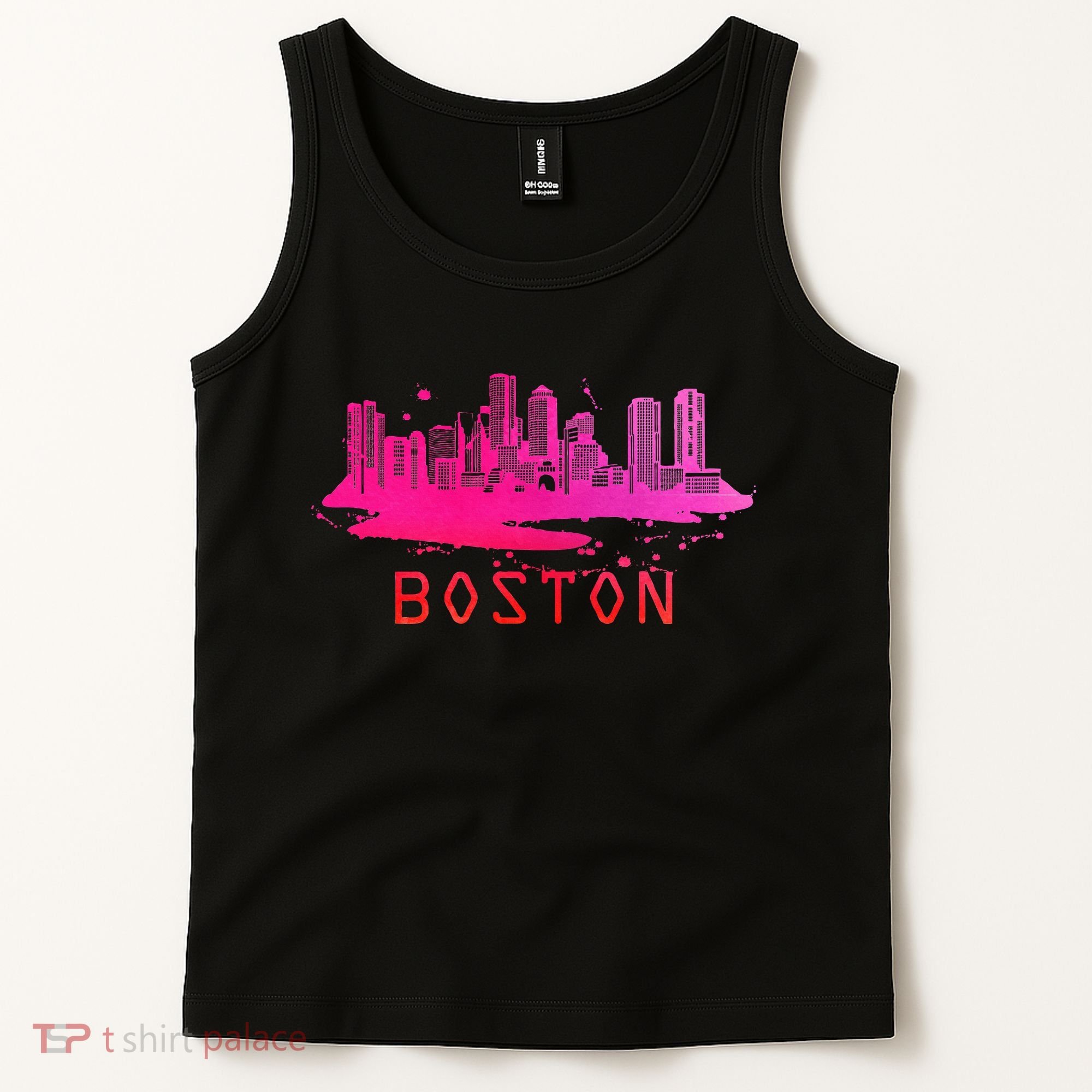 Modern Boston Cityscape Boston Massachusetts Skyline Tank Top