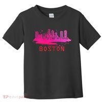 Modern Boston Cityscape Boston Massachusetts Skyline Toddler T-Shirt thumb 0