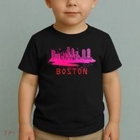 Modern Boston Cityscape Boston Massachusetts Skyline Toddler T-Shirt thumb 2