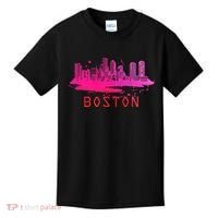 Modern Boston Cityscape Boston Massachusetts Skyline Kids T-Shirt thumb 0