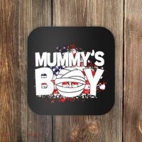 Mummys Boy Cute American Flag Coaster thumb 0