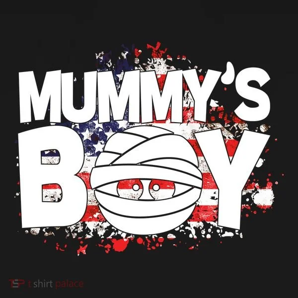 Mummys Boy Cute American Flag Toddler Hoodie