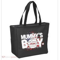 Mummys Boy Cute American Flag Tote Bag thumb 2