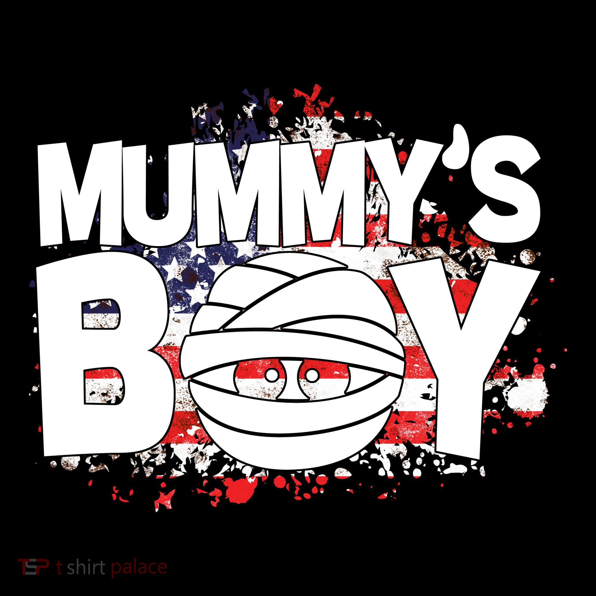 Mummys Boy Cute American Flag Tote Bag
