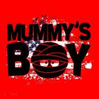 Mummys Boy Cute American Flag Santa Hat thumb 1