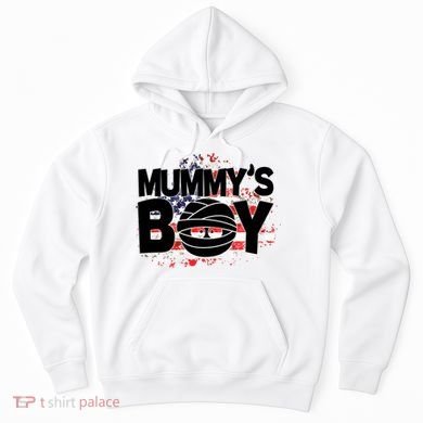 Mummys Boy Cute American Flag Hoodie