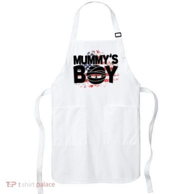 Mummys Boy Cute American Flag Apron