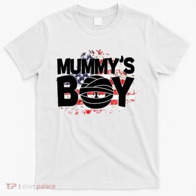 Mummys Boy Cute American Flag T-Shirt