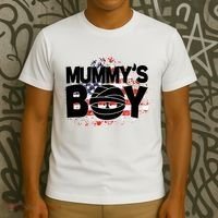 Mummys Boy Cute American Flag T-Shirt thumb 3