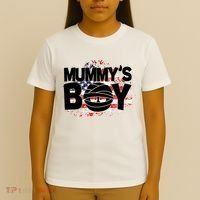 Mummys Boy Cute American Flag T-Shirt thumb 4