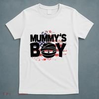 Mummys Boy Cute American Flag T-Shirt thumb 5