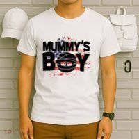 Mummys Boy Cute American Flag T-Shirt thumb 6