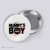 Mummys Boy Cute American Flag Button thumb 0
