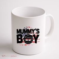 Mummys Boy Cute American Flag Coffee Mug thumb 1