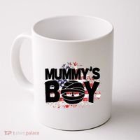 Mummys Boy Cute American Flag Coffee Mug thumb 0