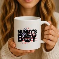 Mummys Boy Cute American Flag Coffee Mug thumb 3