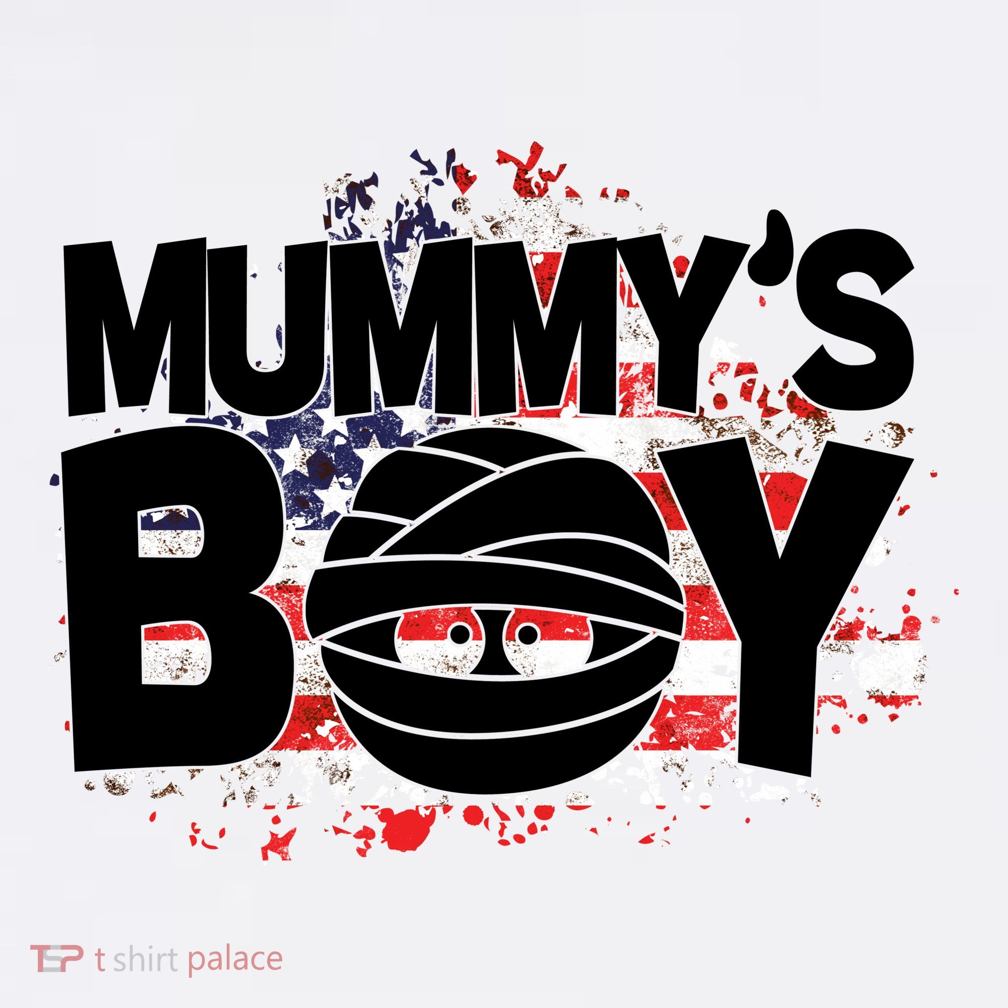 Mummys Boy Cute American Flag Women's Hoodie