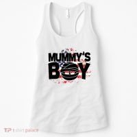 Mummys Boy Cute American Flag Women's Tank Top thumb 0