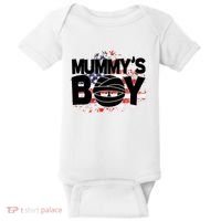 Mummys Boy Cute American Flag Baby Bodysuit thumb 0