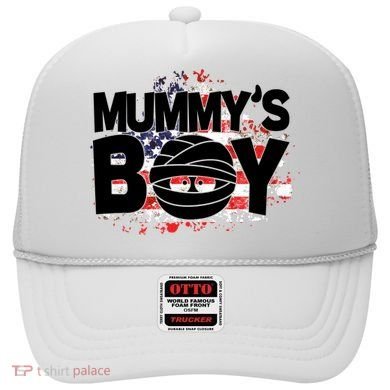 Mummys Boy Cute American Flag Hat