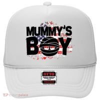 Mummys Boy Cute American Flag Hat thumb 0