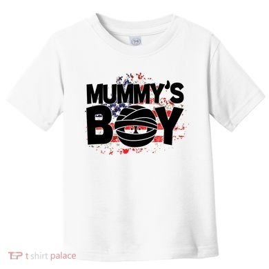 Mummys Boy Cute American Flag Toddler T-Shirt