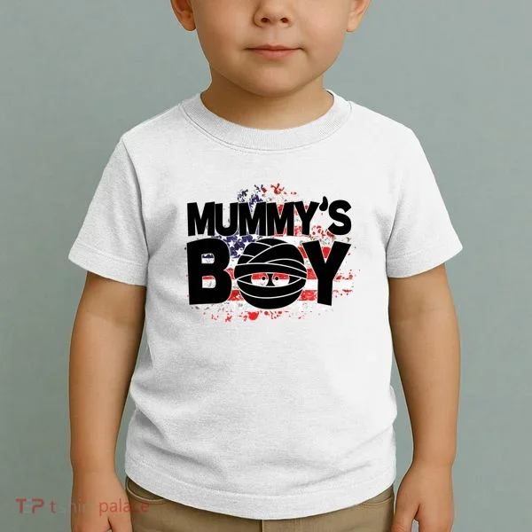 Mummys Boy Cute American Flag Toddler T-Shirt