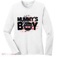 Mummys Boy Cute American Flag Women's Long Sleeve Shirt thumb 0