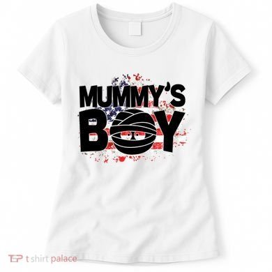 Mummys Boy Cute American Flag Women's T-Shirt