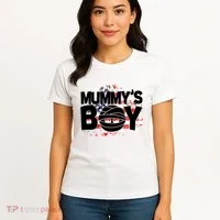 Mummys Boy Cute American Flag Women's T-Shirt thumb 4