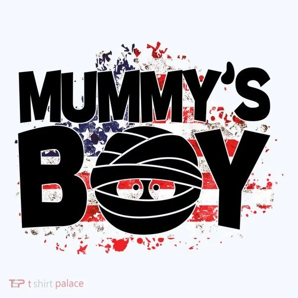Mummys Boy Cute American Flag Women's T-Shirt