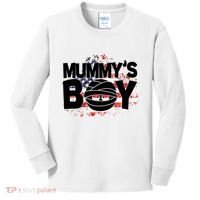 Mummys Boy Cute American Flag Kids Long Sleeve Shirt thumb 0