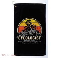 Mountain Bike Cycologist Mtb Funny Mountain Biker Gift Golf Towel thumb 0