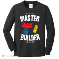 Master Builder Cool Gift Kids Long Sleeve Shirt thumb 0