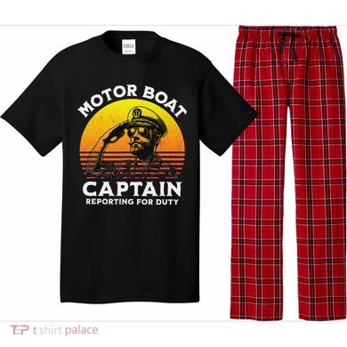 Motor Boat Captain Reporting For Duty Pajama Set
