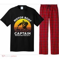 Motor Boat Captain Reporting For Duty Pajama Set thumb 0