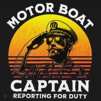 Motor Boat Captain Reporting For Duty Pajama Set thumb 2
