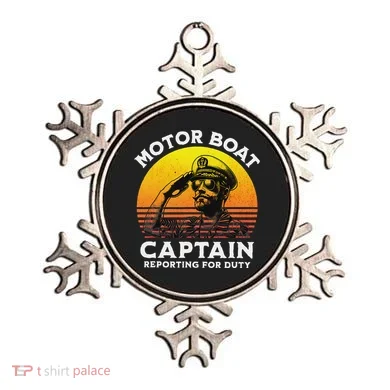 Motor Boat Captain Reporting For Duty Ornament