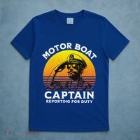 Motor Boat Captain Reporting For Duty T-Shirt thumb 5