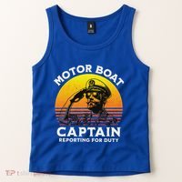 Motor Boat Captain Reporting For Duty Tank Top thumb 2