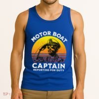 Motor Boat Captain Reporting For Duty Tank Top thumb 3