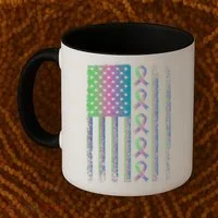 Metastatic Breast Cancer Flag Awareness Survivor Gift Coffee Mug thumb 2