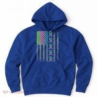 Metastatic Breast Cancer Flag Awareness Survivor Gift Hoodie thumb 0