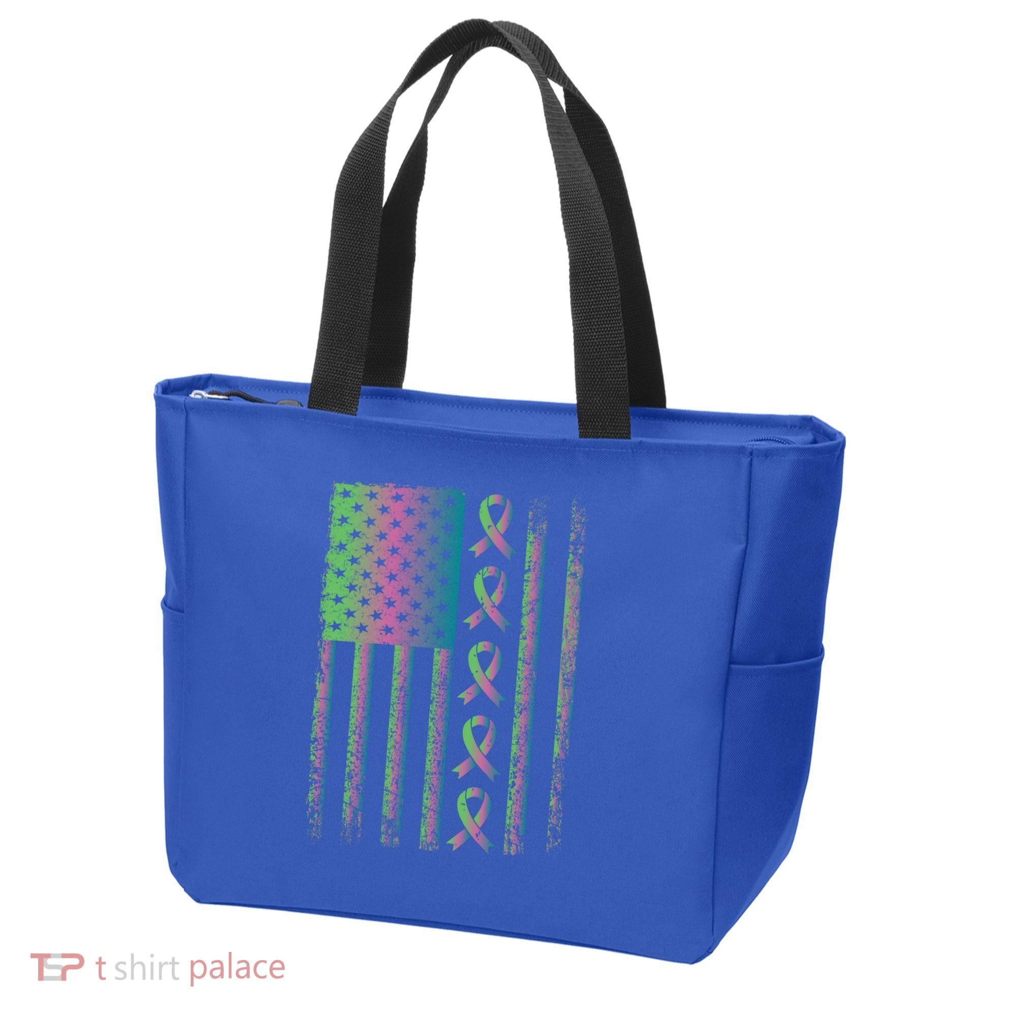 Metastatic Breast Cancer Flag Awareness Survivor Gift Tote Bag